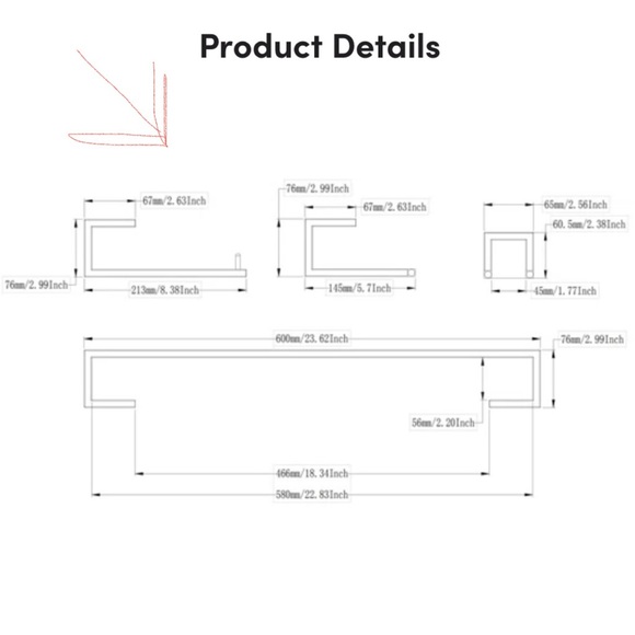 Wayfair - 2 x Hand Towel Rack - Picture 2 of 2